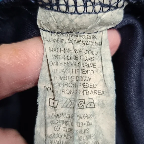 Ben Hogan Mens Golf Polo Shirt Navy Gray Aqua Button-Up Size 2XL EUC - Picture 5 of 6